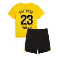Echipament fotbal Borussia Dortmund Emre Can #23 Tricou Acasa 2023-24 pentru copii maneca scurta (+ Pantaloni scurti)